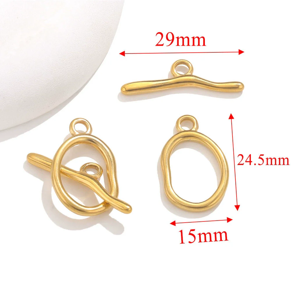 Jewelry Accessories Necklace And Bracelet Buckles Stainless Steel Electroplating Gold Finishing - Image 14