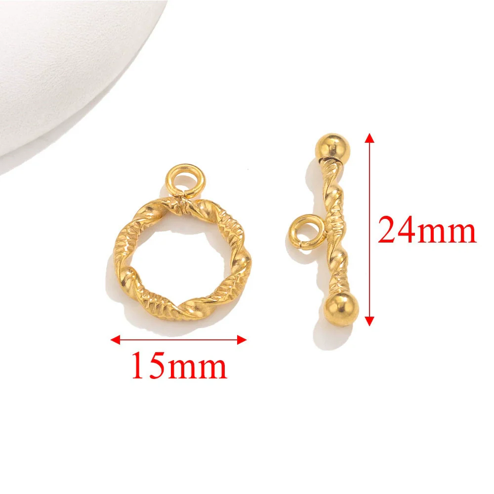 Jewelry Accessories Necklace And Bracelet Buckles Stainless Steel Electroplating Gold Finishing - Image 17