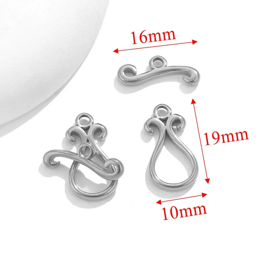 Jewelry Accessories Necklace And Bracelet Buckles Stainless Steel Electroplating Gold Finishing - Image 19