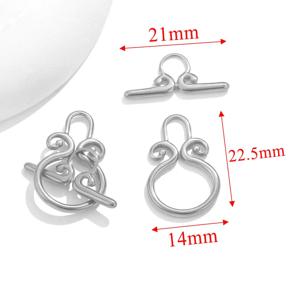 Jewelry Accessories Necklace And Bracelet Buckles Stainless Steel Electroplating Gold Finishing - Image 20