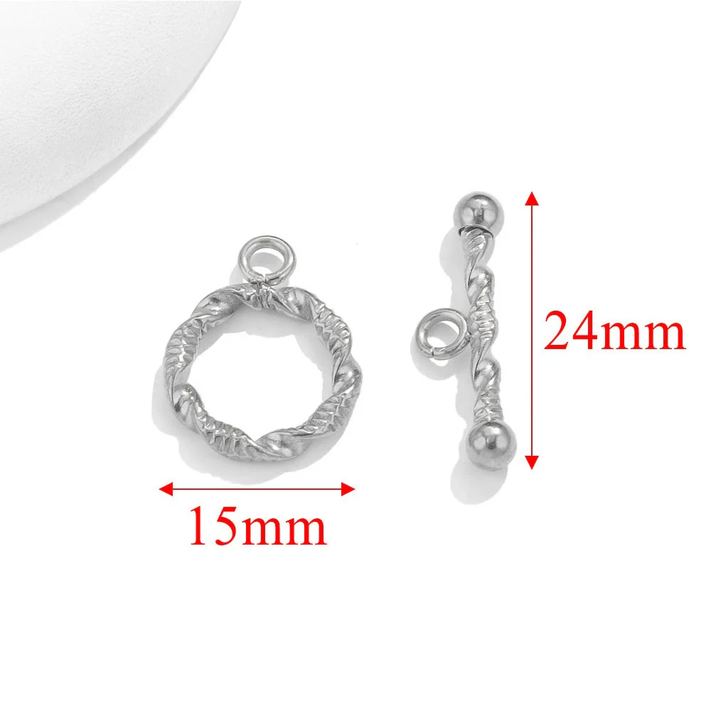 Jewelry Accessories Necklace And Bracelet Buckles Stainless Steel Electroplating Gold Finishing - Image 29