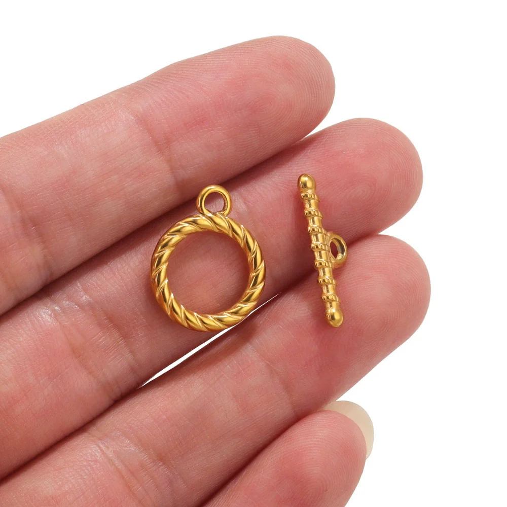 Jewelry Accessories Necklace And Bracelet Buckles Stainless Steel Electroplating Gold Finishing - Image 4
