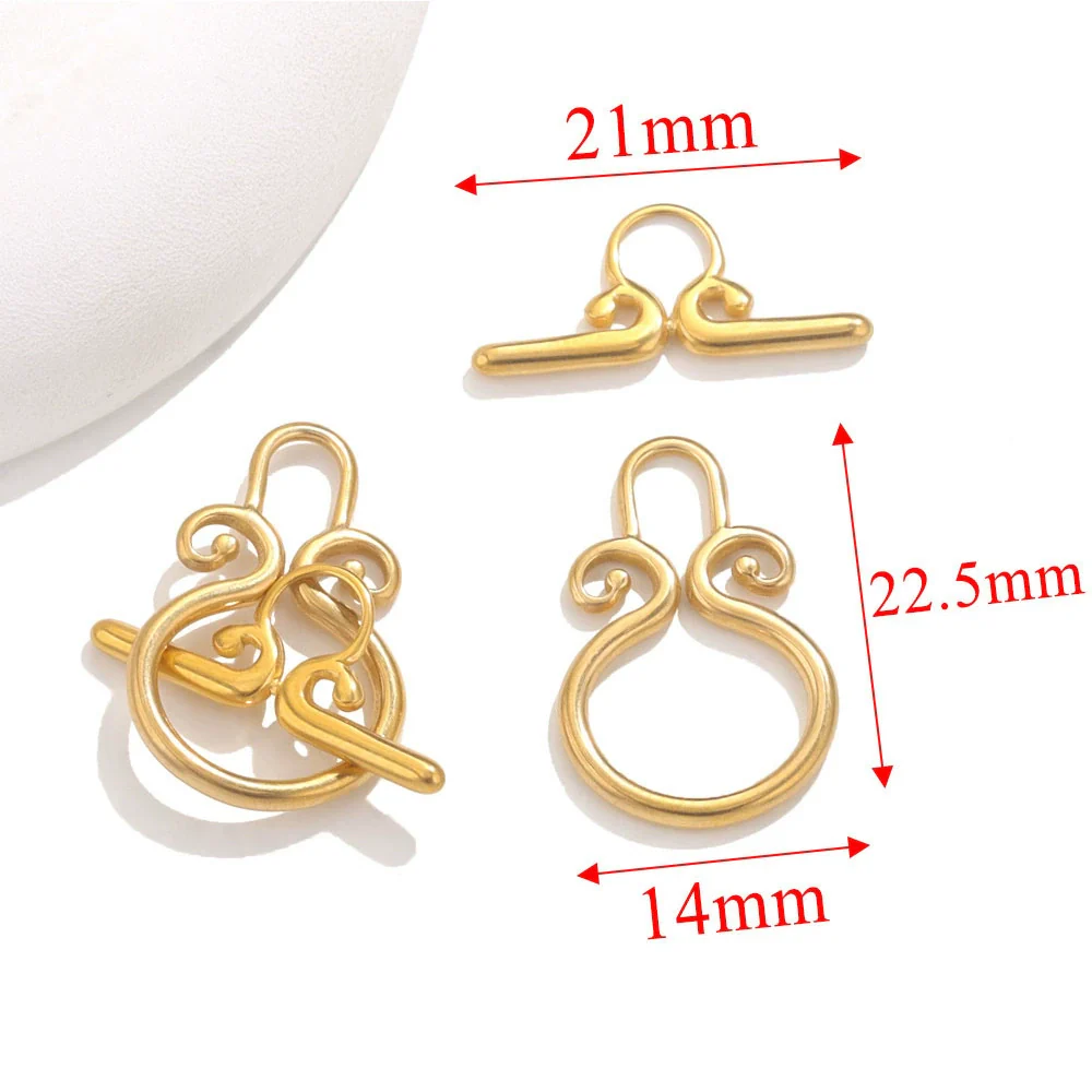 Jewelry Accessories Necklace And Bracelet Buckles Stainless Steel Electroplating Gold Finishing - Image 8