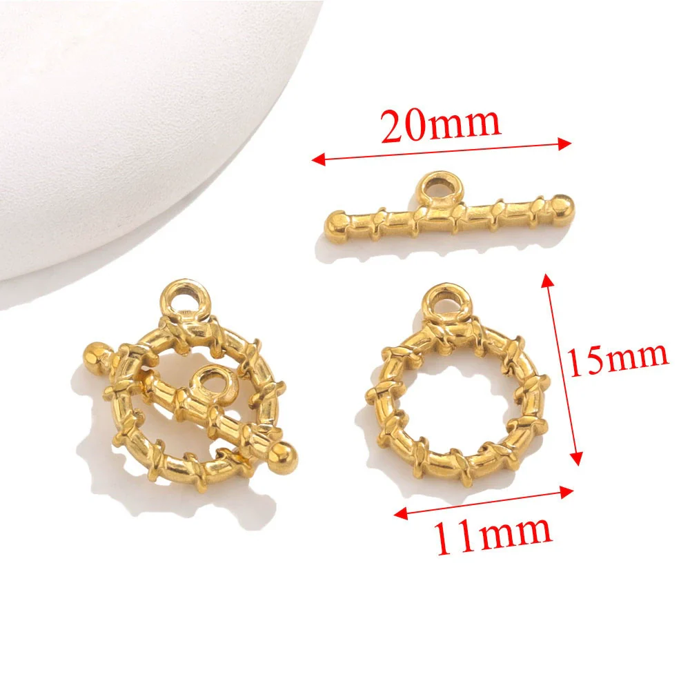 Jewelry Accessories Necklace And Bracelet Buckles Stainless Steel Electroplating Gold Finishing - Image 9