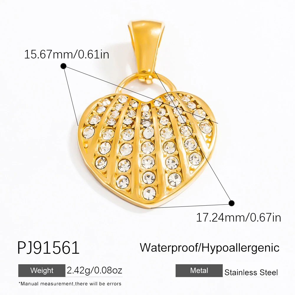 Jewelry Accessories Necklace Bracelet Love Coral Pattern Titanium Steel Electroplated - Image 16