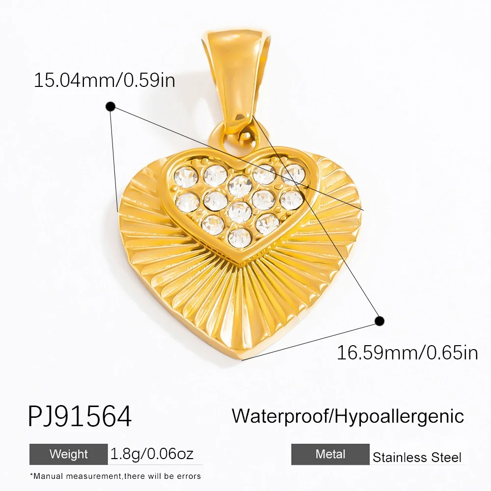Jewelry Accessories Necklace Bracelet Love Coral Pattern Titanium Steel Electroplated - Image 19