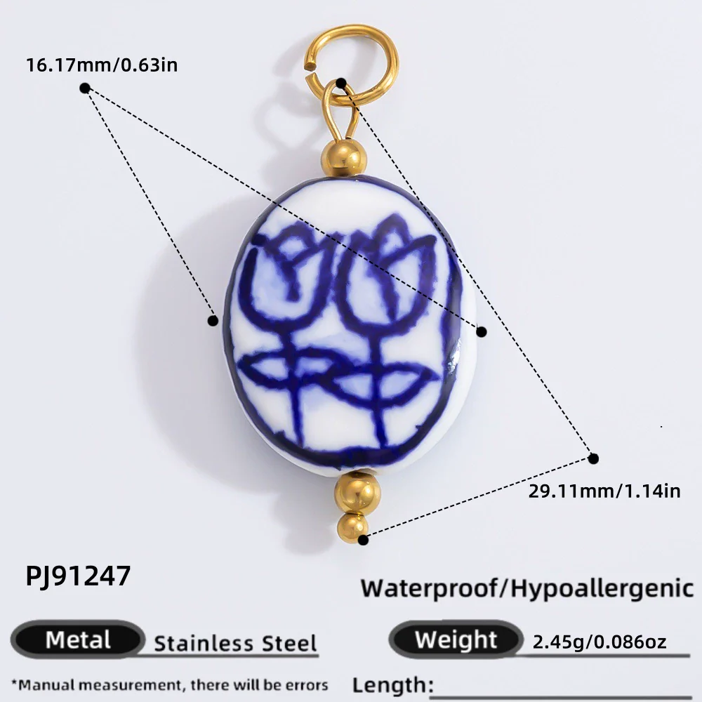 Jewelry Accessories Necklace Bracelet Love Coral Pattern Titanium Steel Electroplated - Image 25