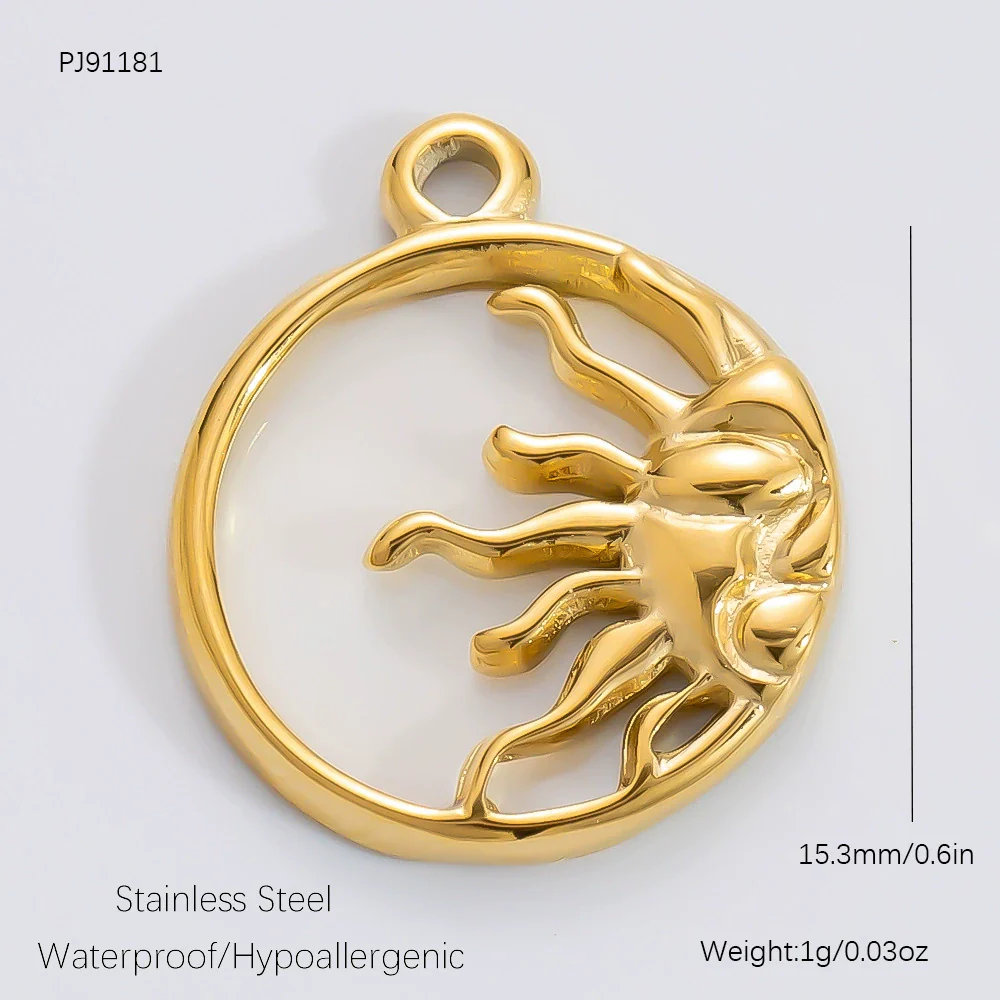 Jewelry Accessories Necklace Bracelet Love Coral Pattern Titanium Steel Electroplated - Image 33