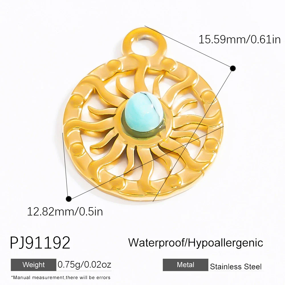 Jewelry Accessories Necklace Bracelet Love Coral Pattern Titanium Steel Electroplated - Image 6