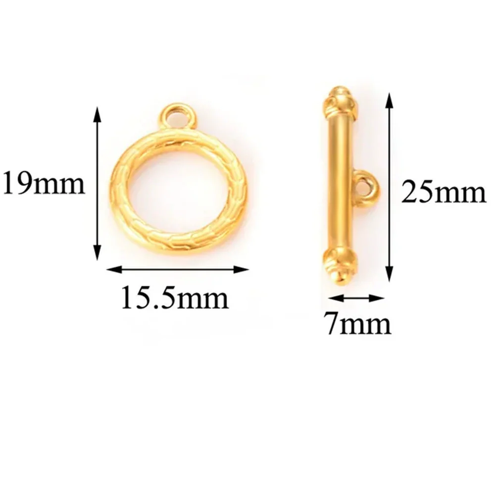 Jewelry Accessories Necklace Buckle Bracelet Buckle Stainless Steel Geometric Electroplated - Image 13