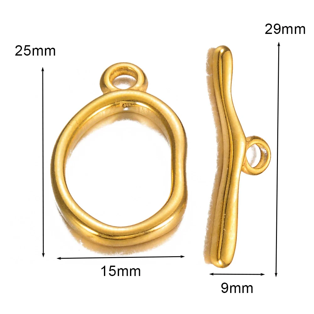 Jewelry Accessories Necklace Buckle Bracelet Buckle Stainless Steel Geometric Electroplated - Image 7