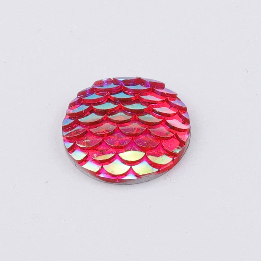 Jewelry Accessories Plastic Resin Geometric Fish Scale Flat Drill - Image 6