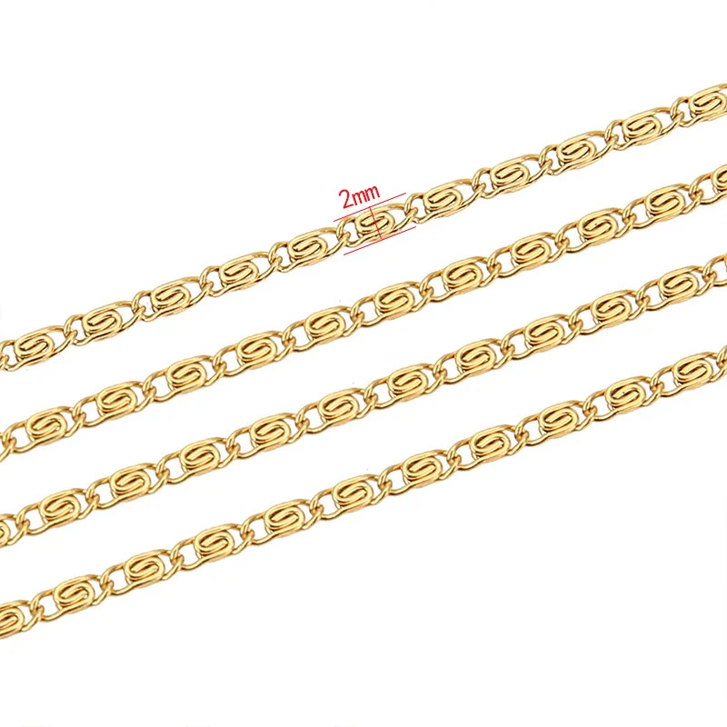 Jewelry Accessories Stainless Steel 18K Vacuum Plated Clip Chain Bracelet And Necklace - Image 2