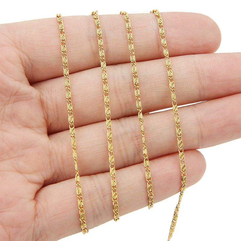 Jewelry Accessories Stainless Steel 18K Vacuum Plated Clip Chain Bracelet And Necklace - Image 3