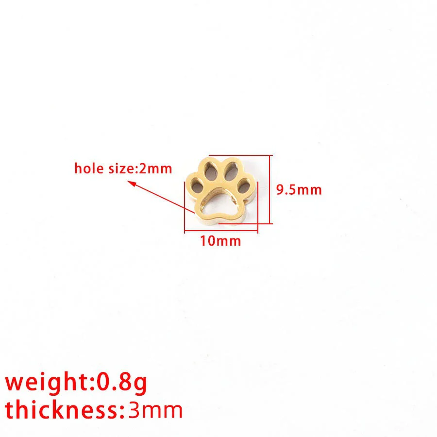 Jewelry Accessories Stainless Steel Animal Dog Claw Pendant Electroplated - Image 3