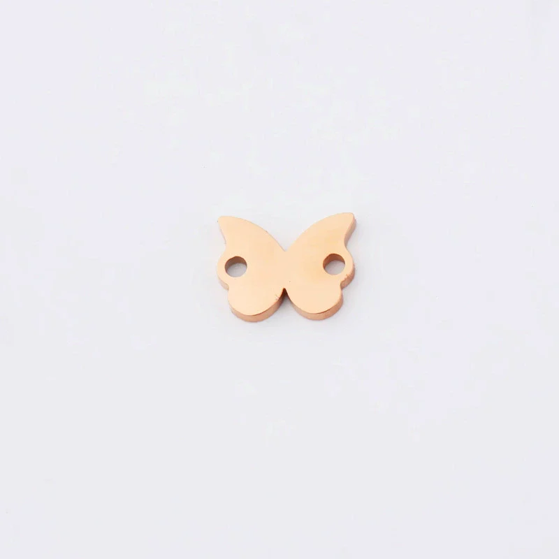 Jewelry Accessories Stainless Steel Butterfly Double Hole Pendant Fine Polishing - Image 3