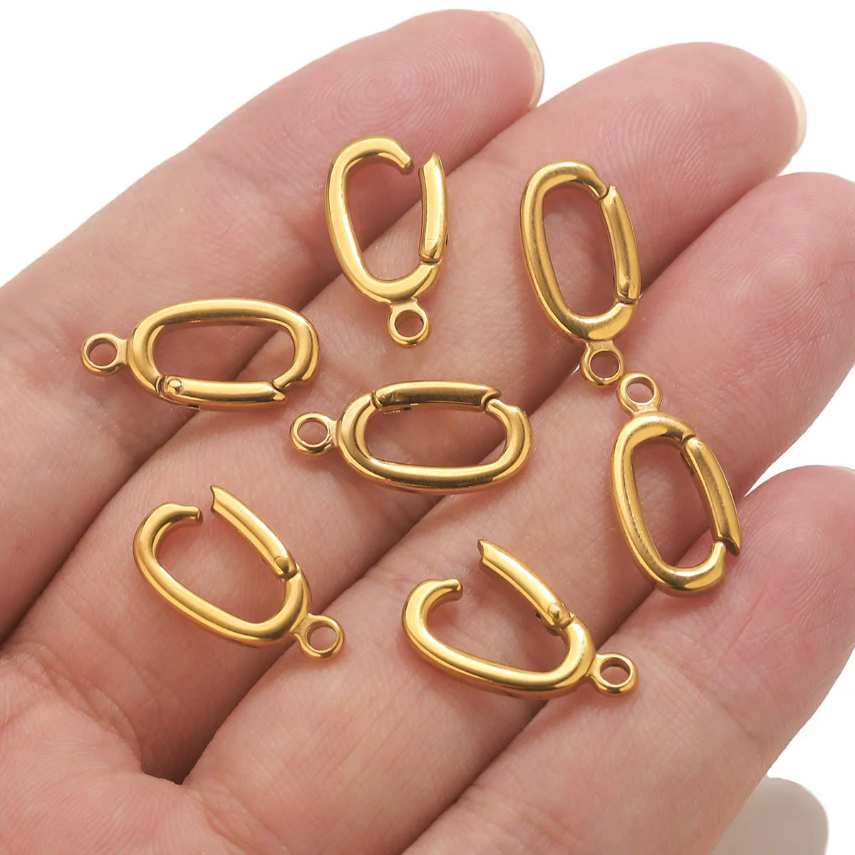 Jewelry Accessories Stainless Steel Button Handmade Electroplated For Necklace And Bracelet - Image 3