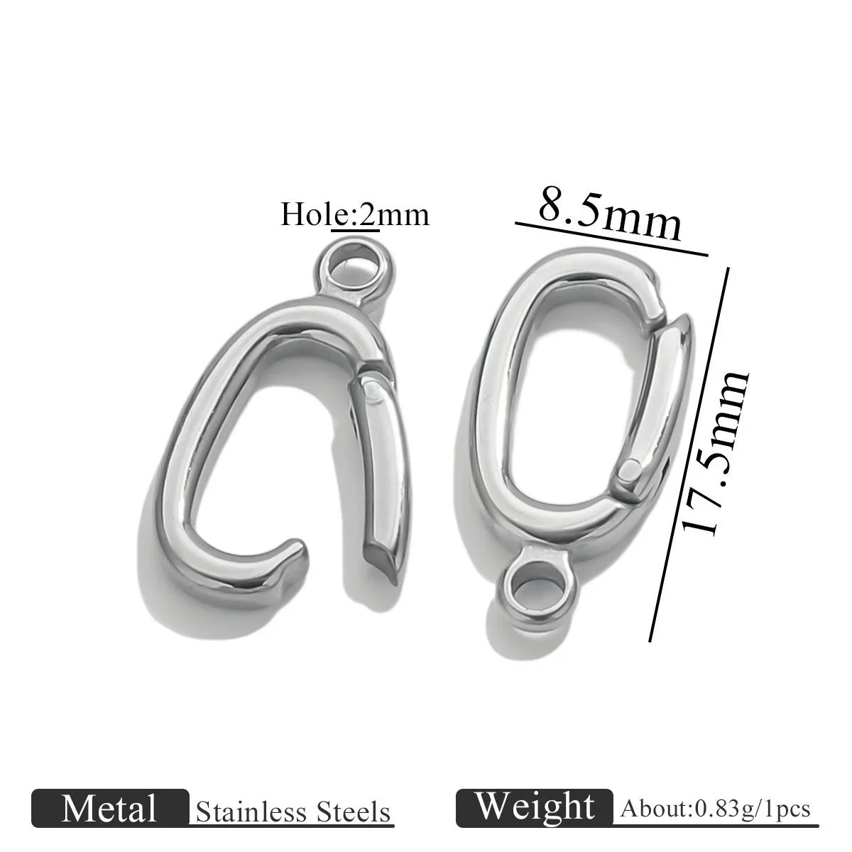 Jewelry Accessories Stainless Steel Button Handmade Electroplated For Necklace And Bracelet - Image 7