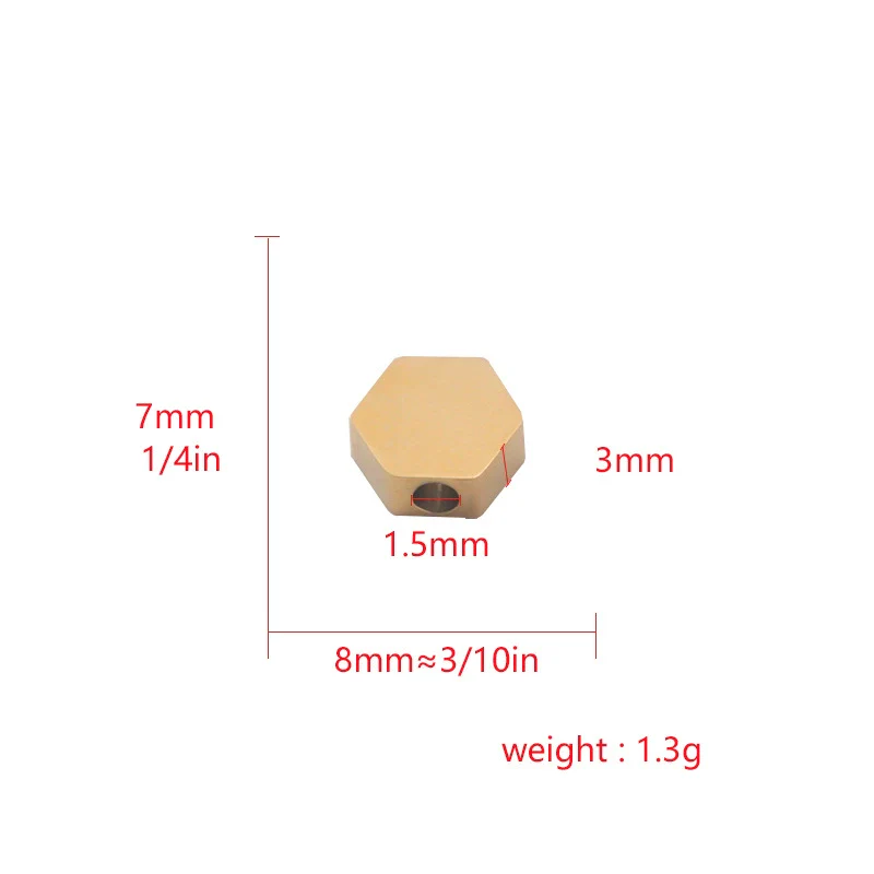 Jewelry Accessories Stainless Steel Diamond Bead Polygon Pendant Electroplated - Image 4