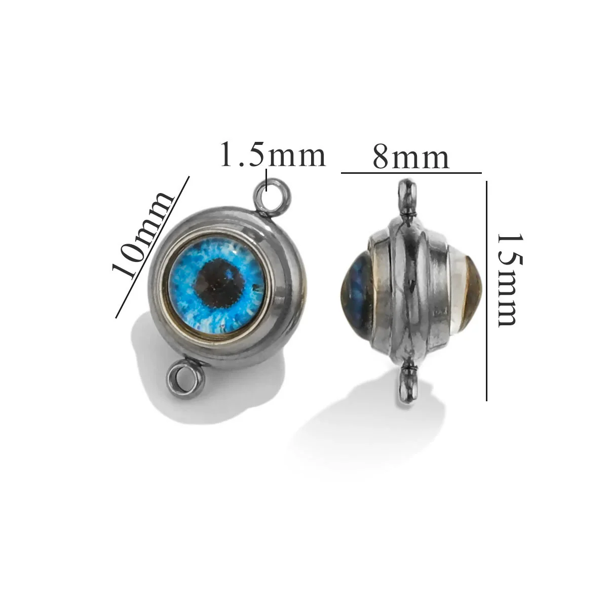 Jewelry Accessories Stainless Steel Electroplated Acrylic Eye Pendant With Round Heart Fivepointed Star Shapes - Image 10