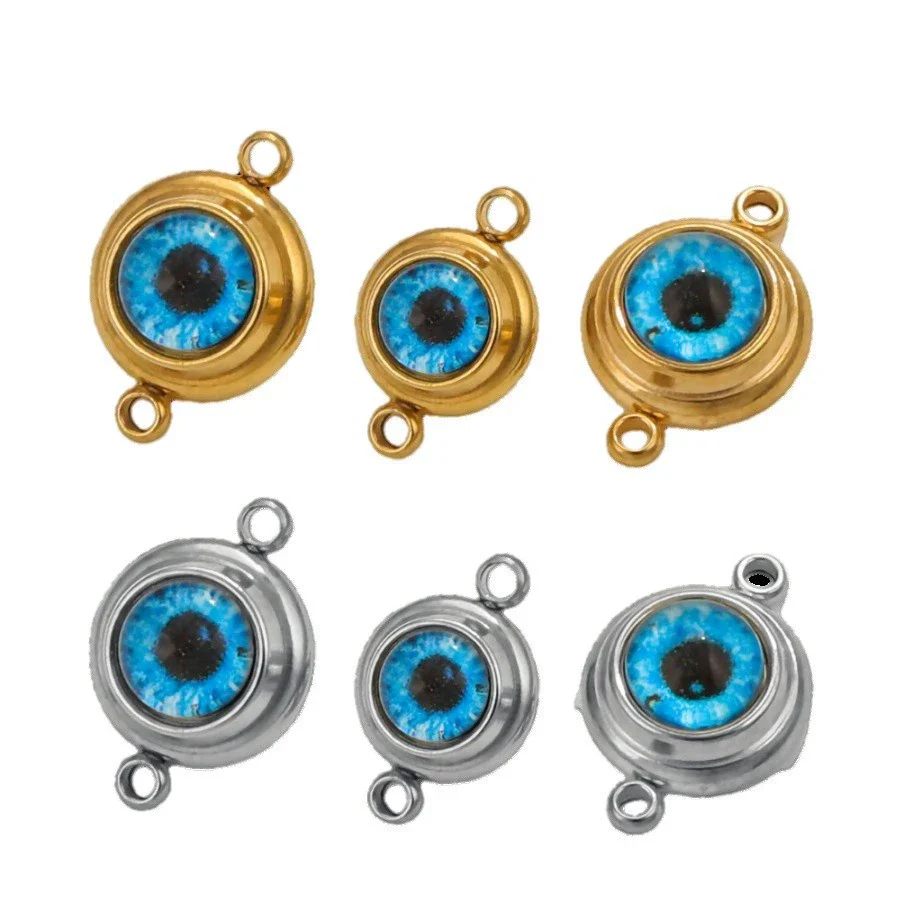 Jewelry Accessories Stainless Steel Electroplated Acrylic Eye Pendant With Round Heart Fivepointed Star Shapes - Image 5