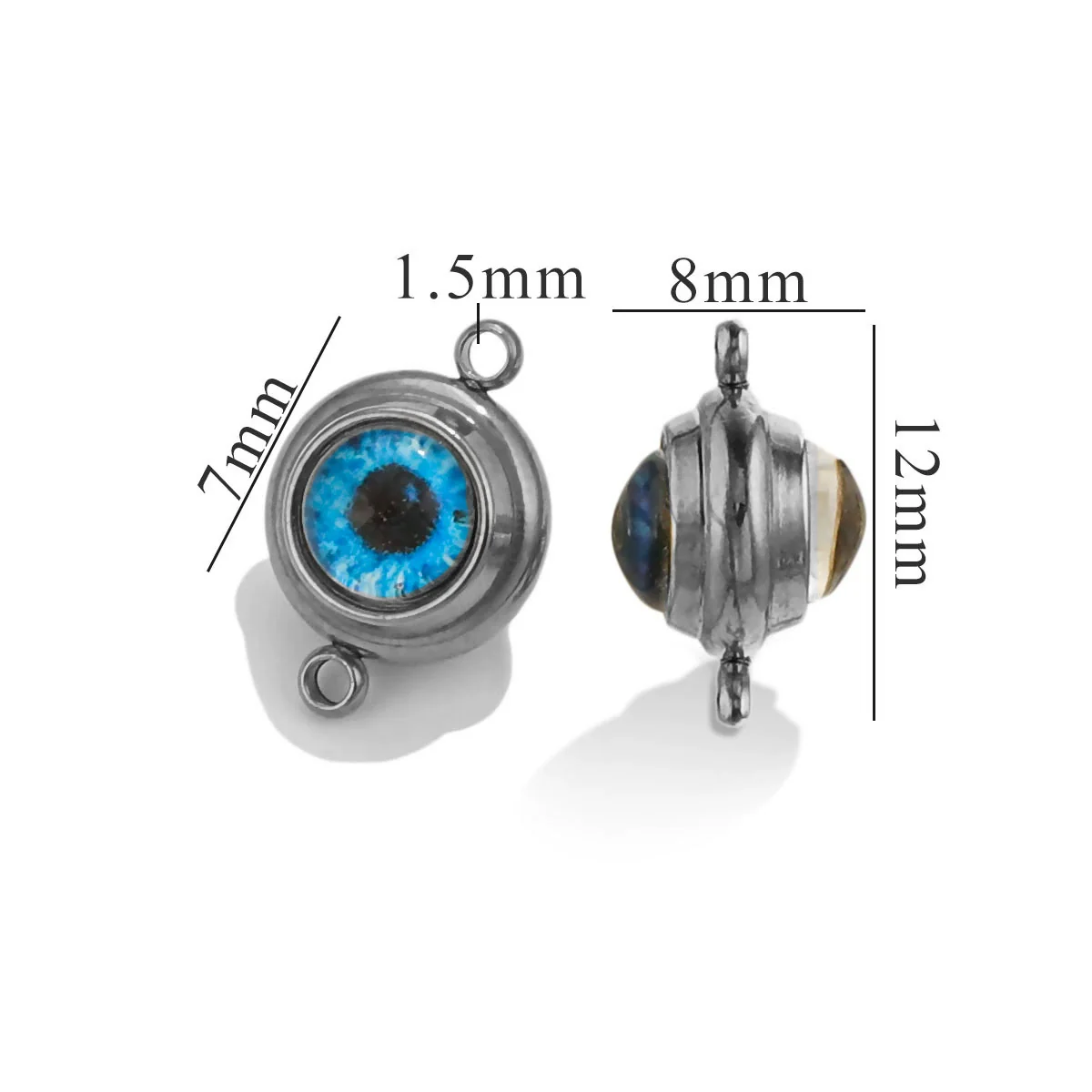 Jewelry Accessories Stainless Steel Electroplated Acrylic Eye Pendant With Round Heart Fivepointed Star Shapes - Image 8