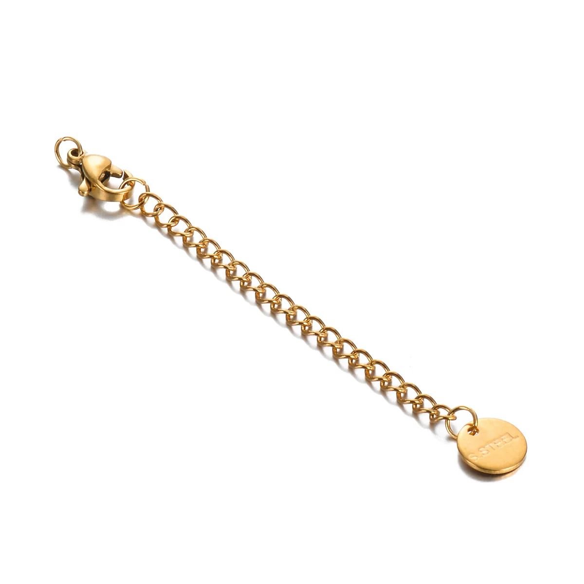Jewelry Accessories Stainless Steel Extended Chain Lettering Tag Electroplating Diy Homemade Necklace Bracelet - Image 7