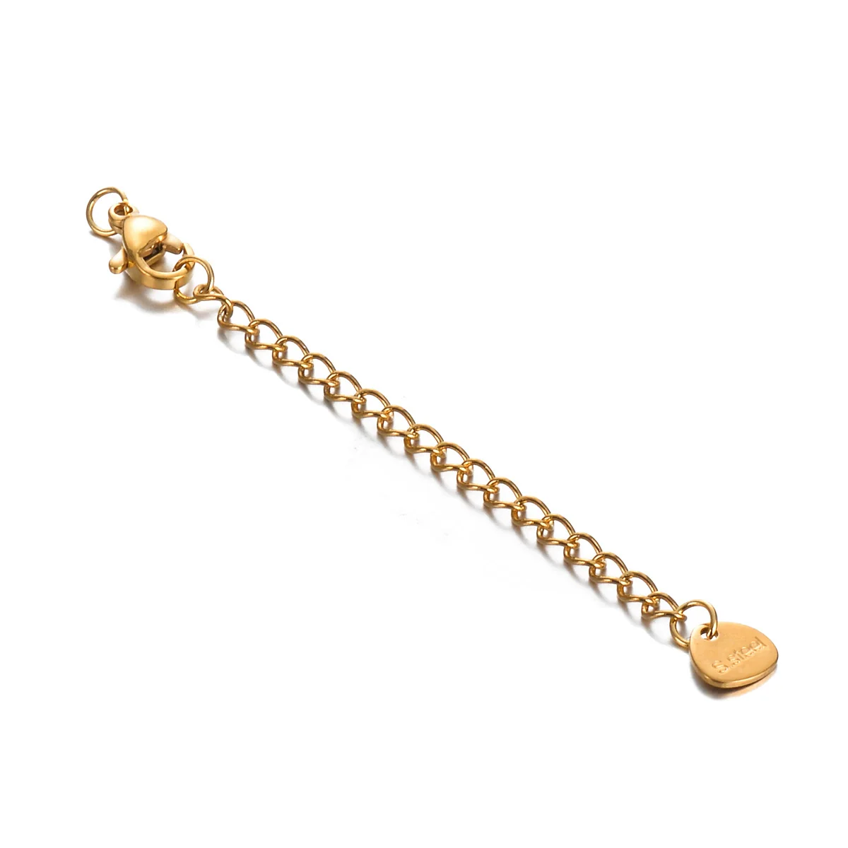 Jewelry Accessories Stainless Steel Extended Chain Lettering Tag Electroplating Diy Homemade Necklace Bracelet - Image 9