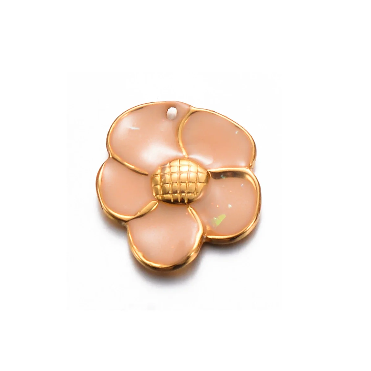 Jewelry Accessories Stainless Steel Floral Dripping Oil Style Pendant Bracelet And Earrings Material - Image 13