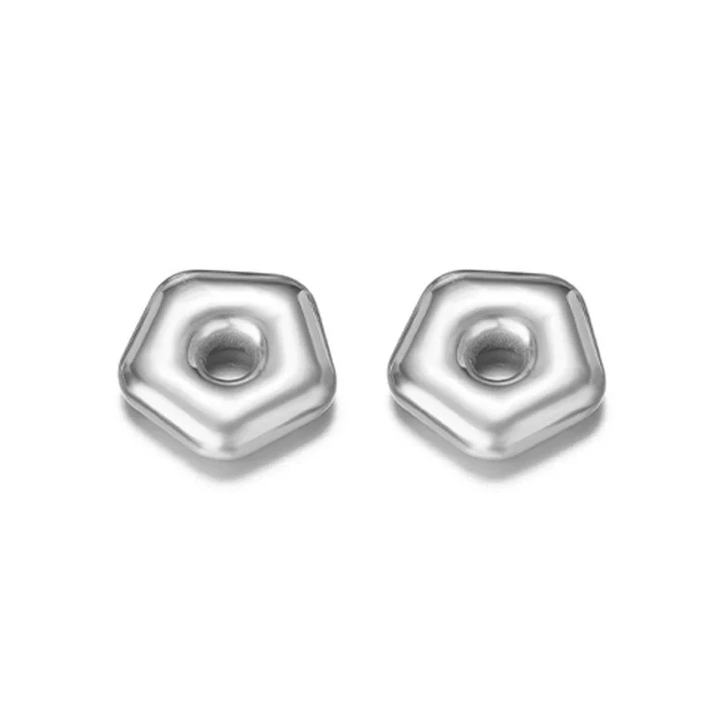Jewelry Accessories Stainless Steel Flowers Geometric Fivepointed Star Square Gasket Beads Electroplated Pendant For Necklace Bracelet - Image 14