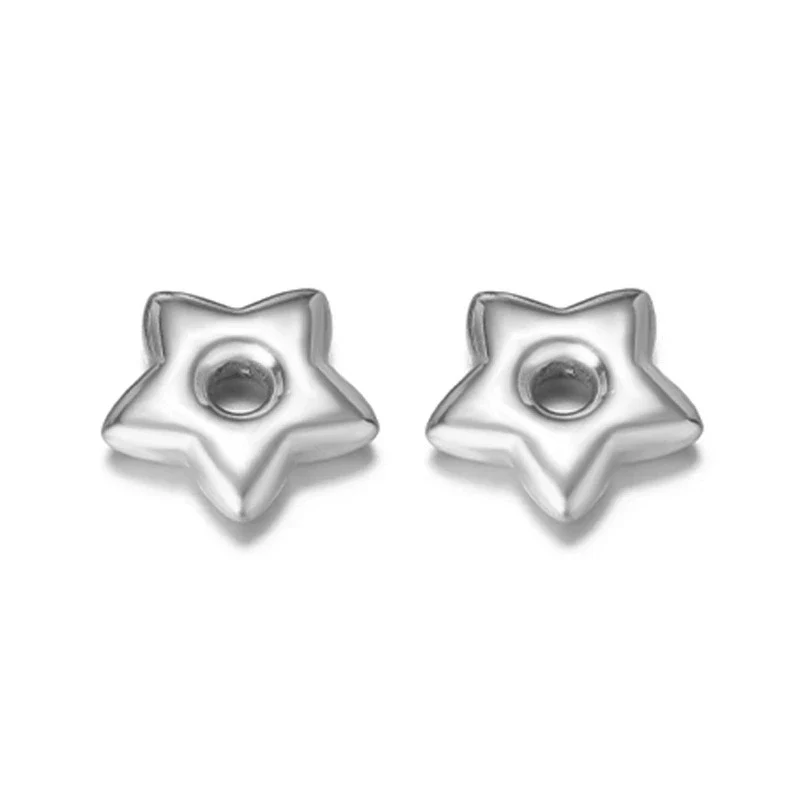 Jewelry Accessories Stainless Steel Flowers Geometric Fivepointed Star Square Gasket Beads Electroplated Pendant For Necklace Bracelet - Image 16