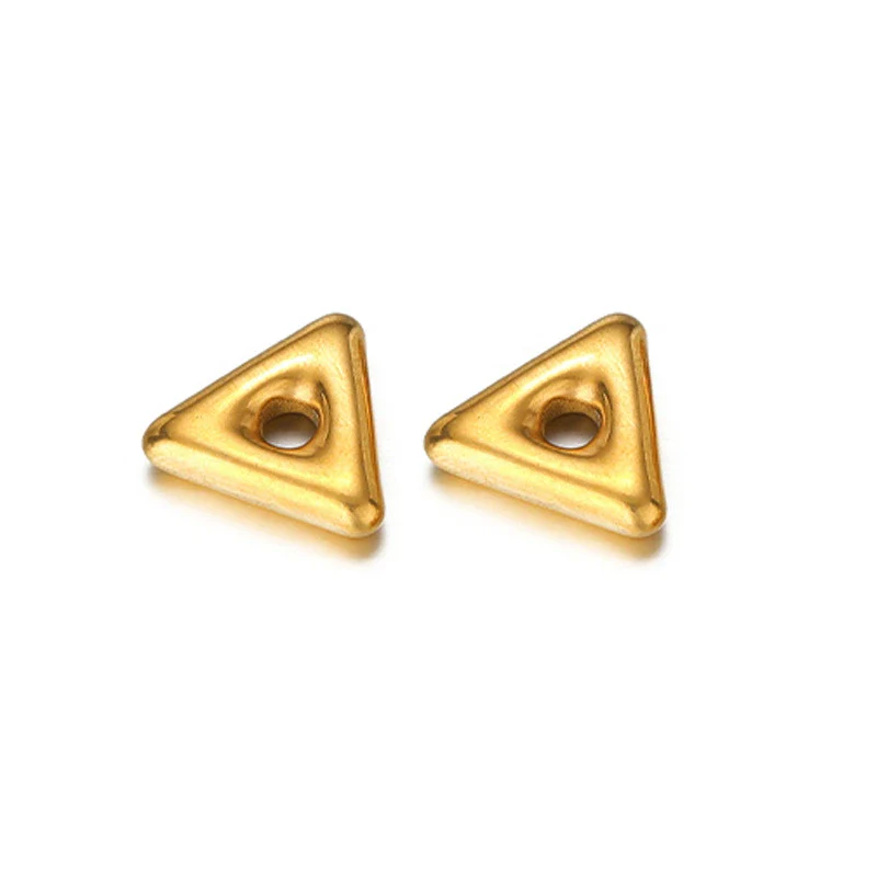 Jewelry Accessories Stainless Steel Flowers Geometric Fivepointed Star Square Gasket Beads Electroplated Pendant For Necklace Bracelet - Image 5
