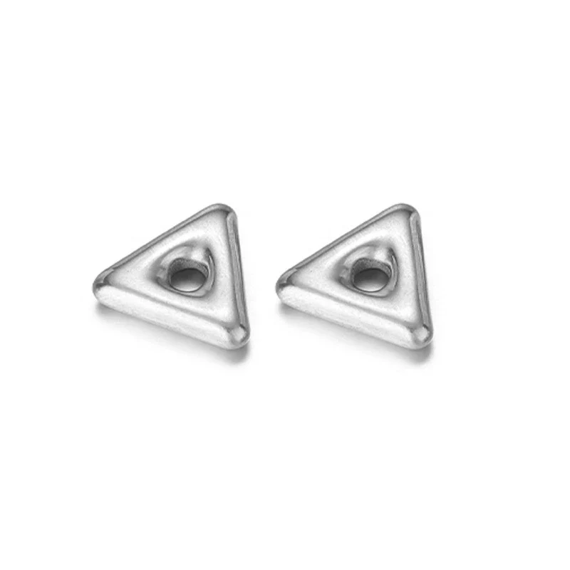 Jewelry Accessories Stainless Steel Flowers Geometric Fivepointed Star Square Gasket Beads Electroplated Pendant For Necklace Bracelet - Image 6