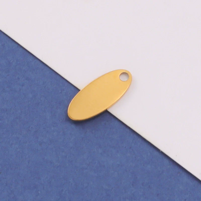 Jewelry Accessories Stainless Steel Glossy Oval Tail Pendant Diecasting - Image 6