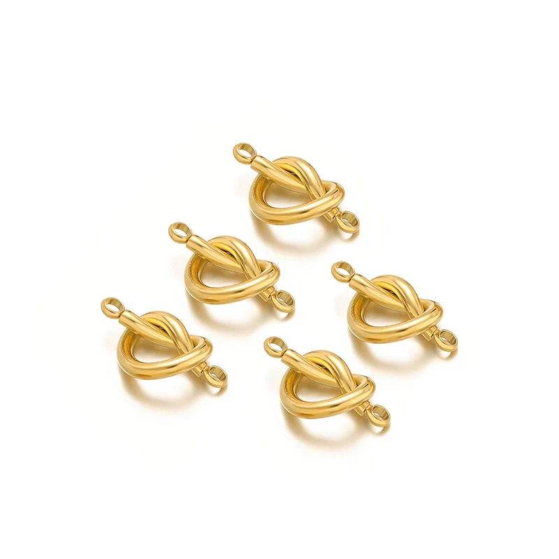 Jewelry Accessories Stainless Steel Gold Plated Heart Connector Pendant For Diy Necklace Earrings - Image 6