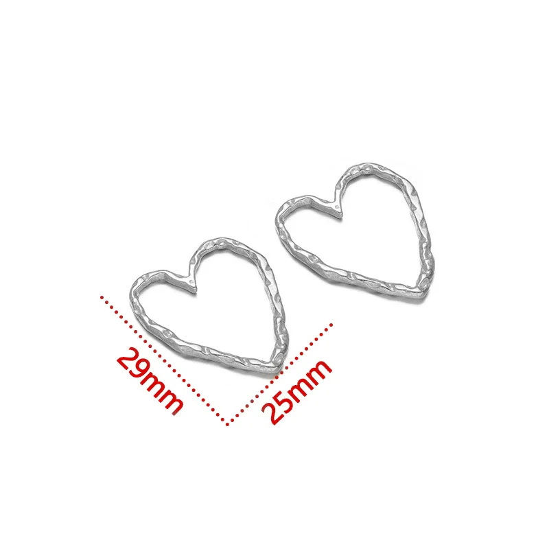 Jewelry Accessories Stainless Steel Heart Geometric Hollow Pendant Electroplated - Image 11
