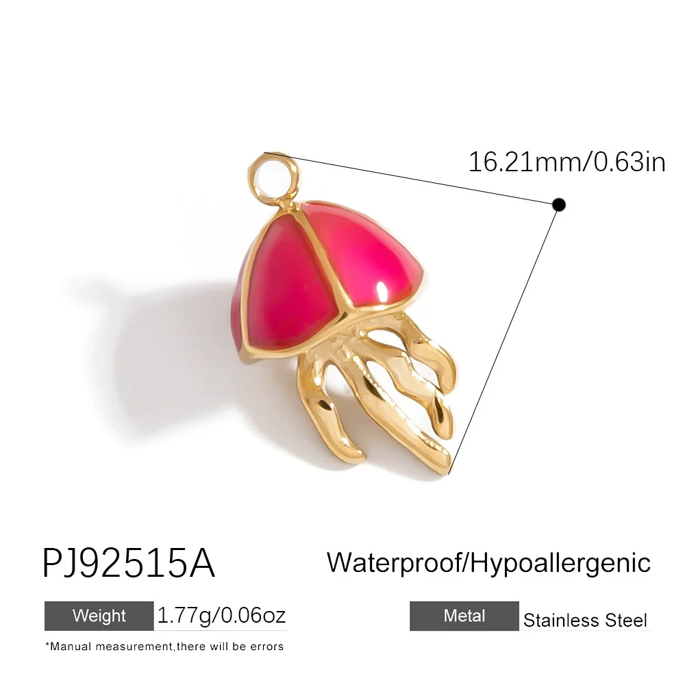 Jewelry Accessories Stainless Steel Heart Pendant Handmade Electroplated Bracelet Necklace - Image 10