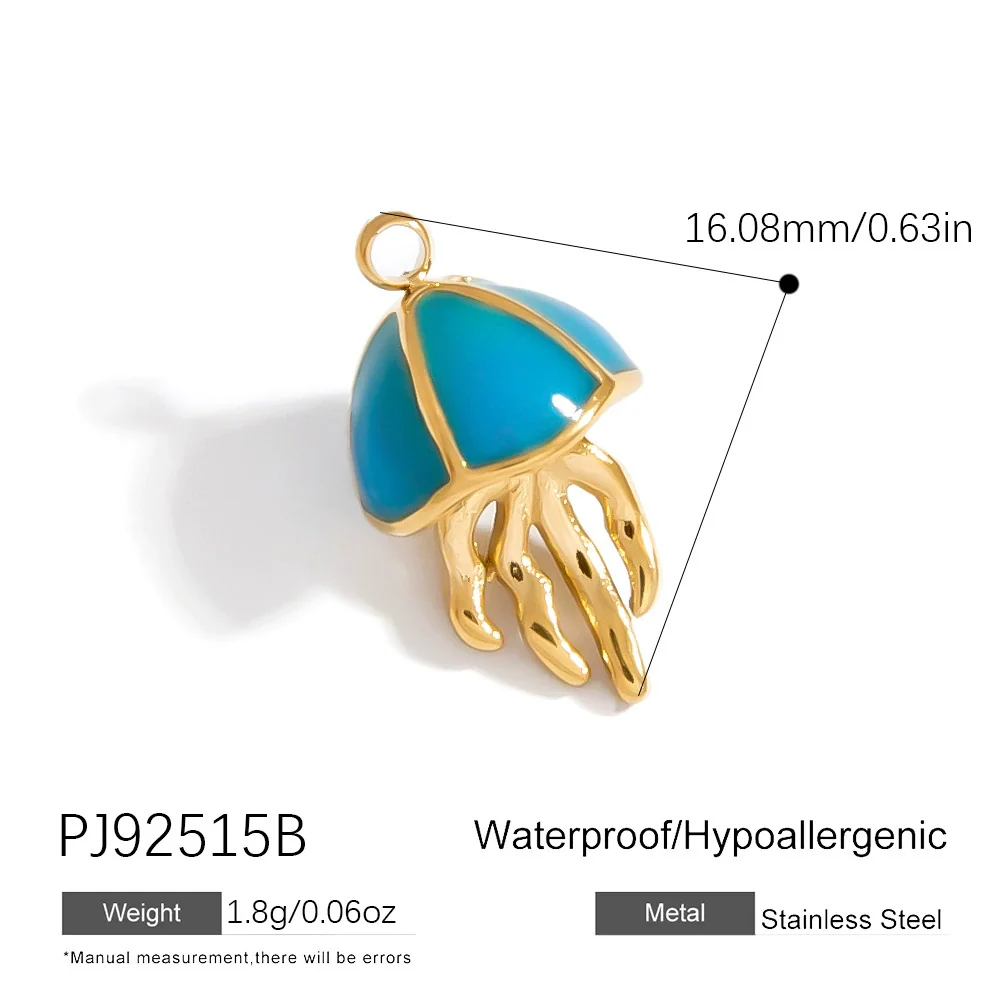 Jewelry Accessories Stainless Steel Heart Pendant Handmade Electroplated Bracelet Necklace - Image 11