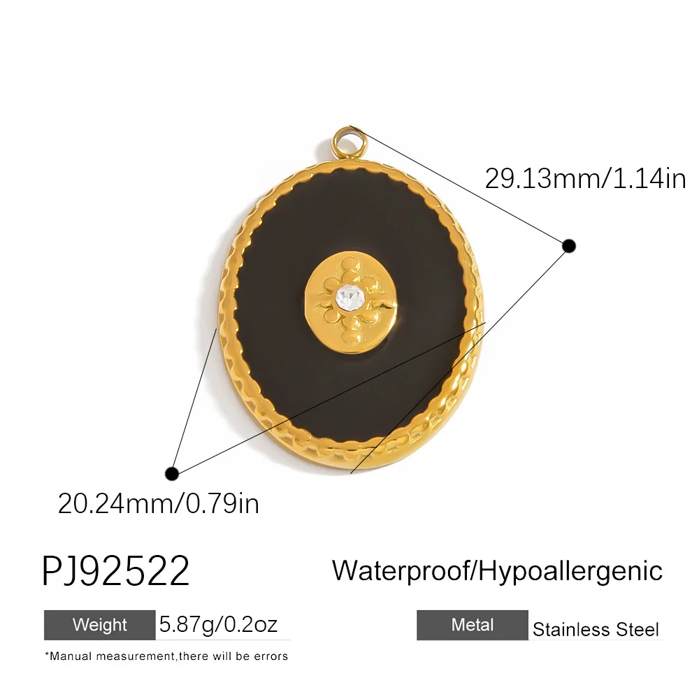 Jewelry Accessories Stainless Steel Heart Pendant Handmade Electroplated Bracelet Necklace - Image 24