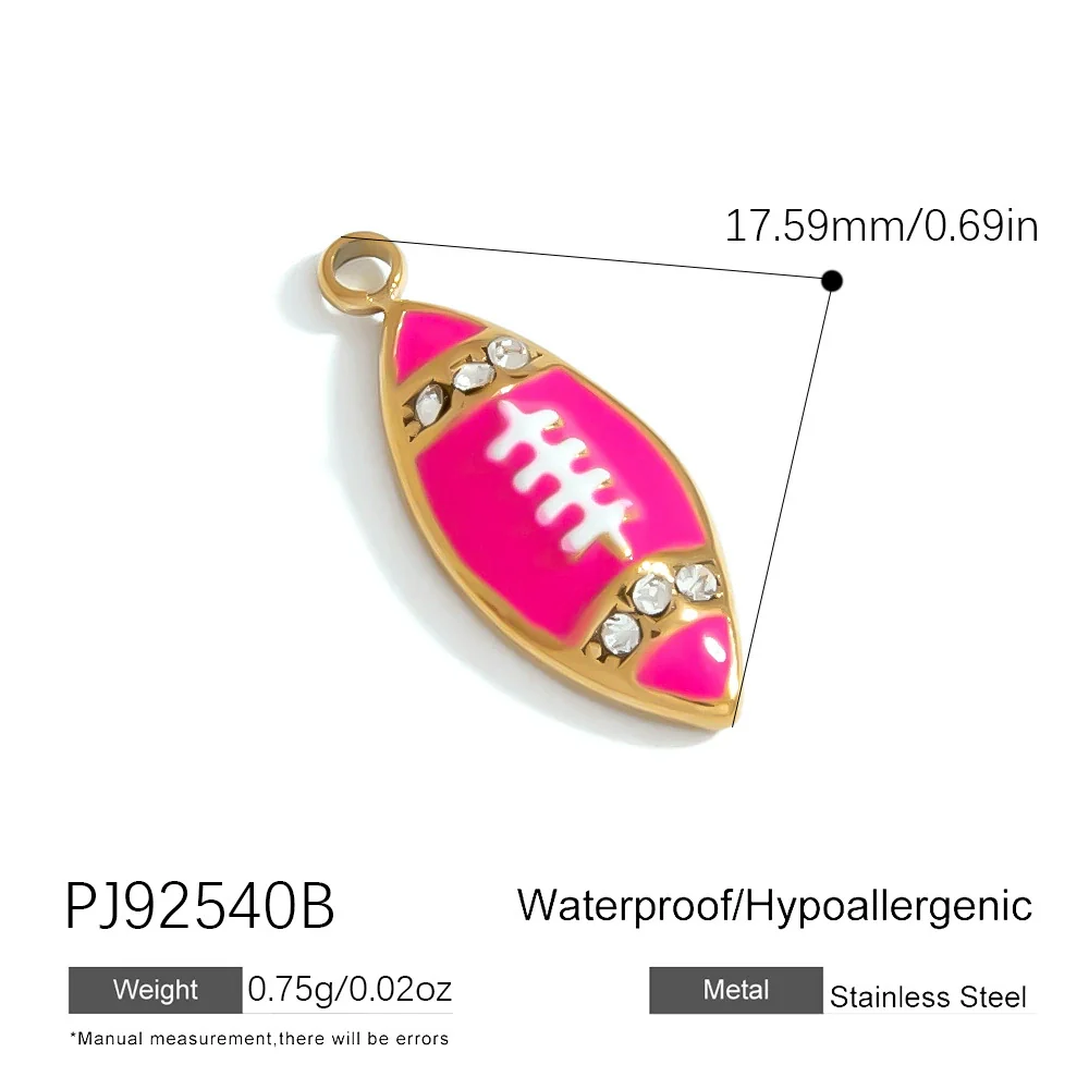Jewelry Accessories Stainless Steel Heart Pendant Handmade Electroplated Bracelet Necklace - Image 43