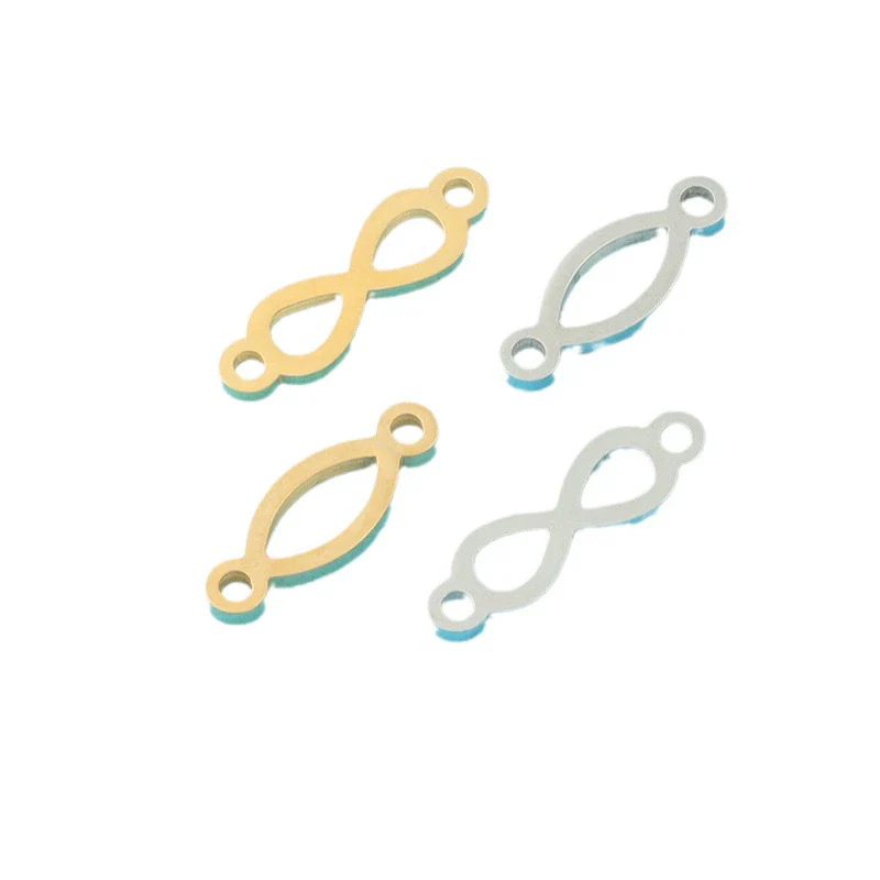 Jewelry Accessories Stainless Steel Infinity Pendant Double Hanging 8Word Connector Fine Polishing - Image 5