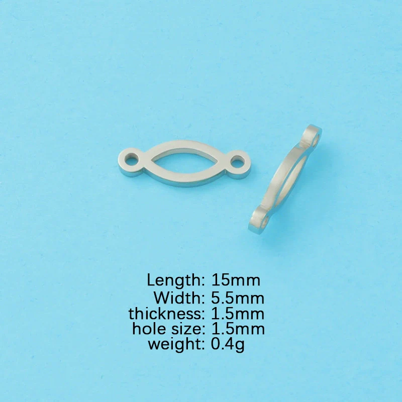 Jewelry Accessories Stainless Steel Infinity Pendant Double Hanging 8Word Connector Fine Polishing - Image 7