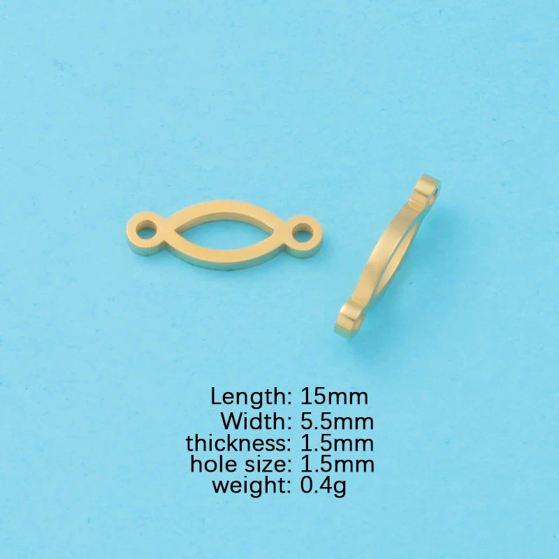 Jewelry Accessories Stainless Steel Infinity Pendant Double Hanging 8Word Connector Fine Polishing - Image 8