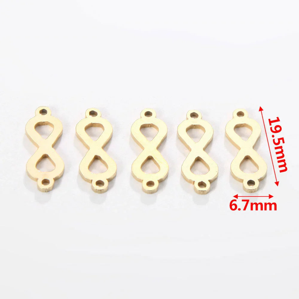 Jewelry Accessories Stainless Steel Letters Cut Out Handmade Vacuum Plating Sliding Pendant Natural Plant Flowers Style - Image 10