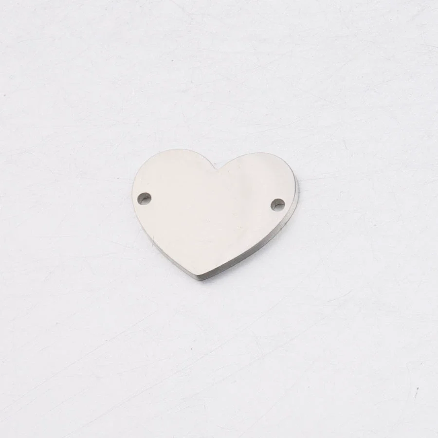 Jewelry Accessories Stainless Steel Love Heart Pendant Connector Mirror Polished - Image 5