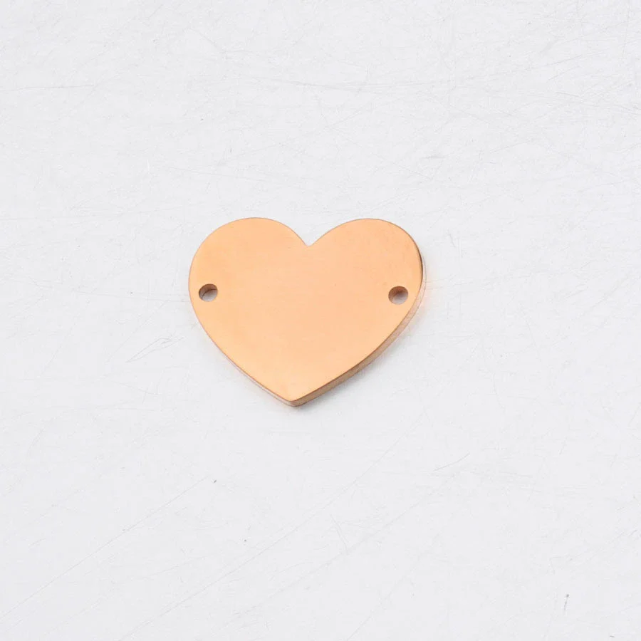 Jewelry Accessories Stainless Steel Love Heart Pendant Connector Mirror Polished - Image 7