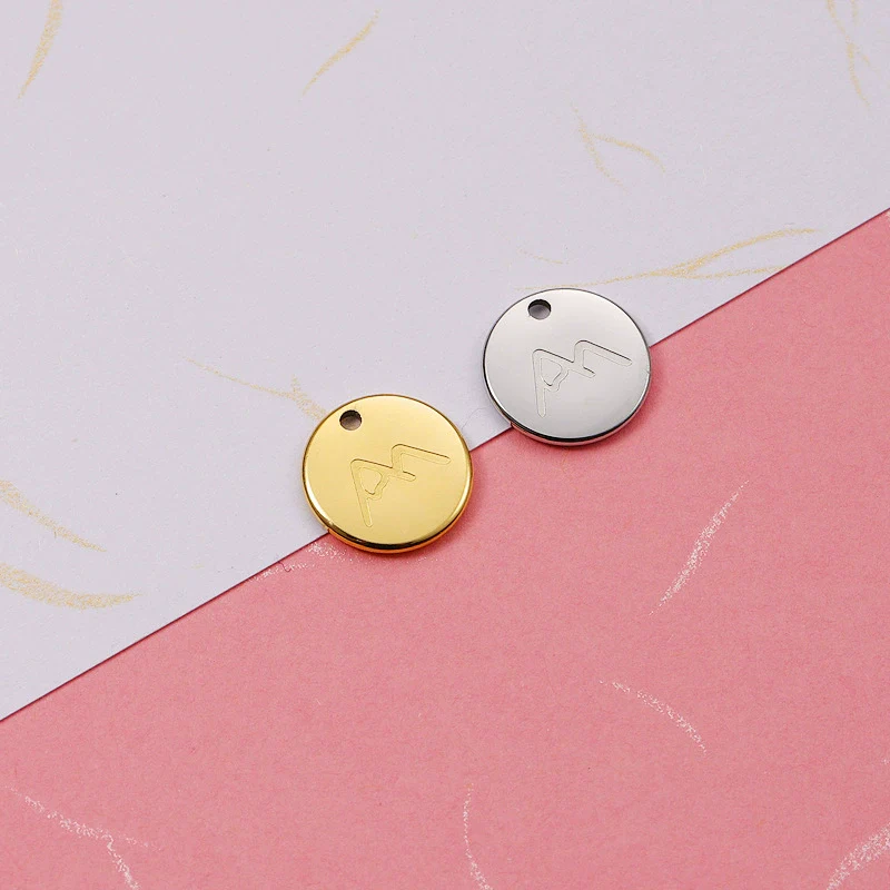 Jewelry Accessories Stainless Steel Mountain Symbol Pendant With Electroplating Corrosion Treatment