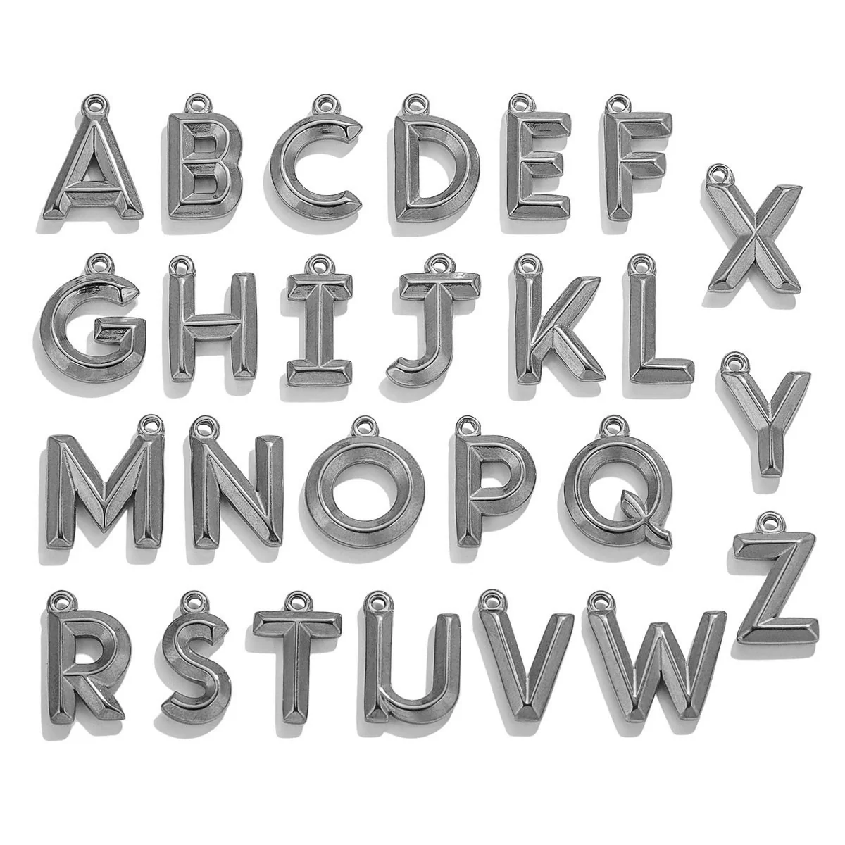 Jewelry Accessories Stainless Steel Pendant With 26 Letters Pattern And Electroplating Treatment - Image 6