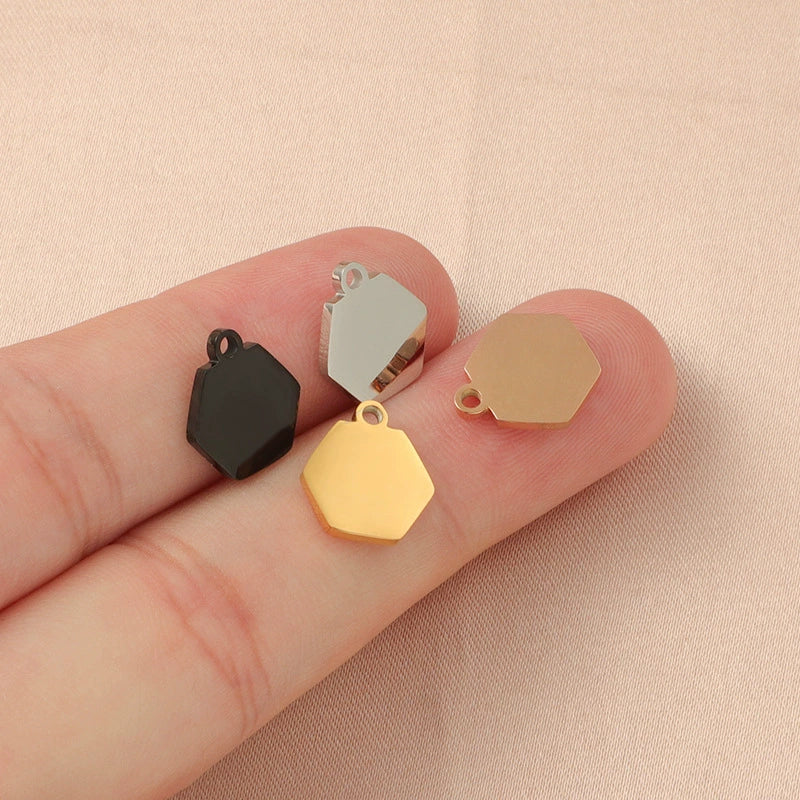 Jewelry Accessories Stainless Steel Polygon Pendant Electroplating Fashion Geometric - Image 4