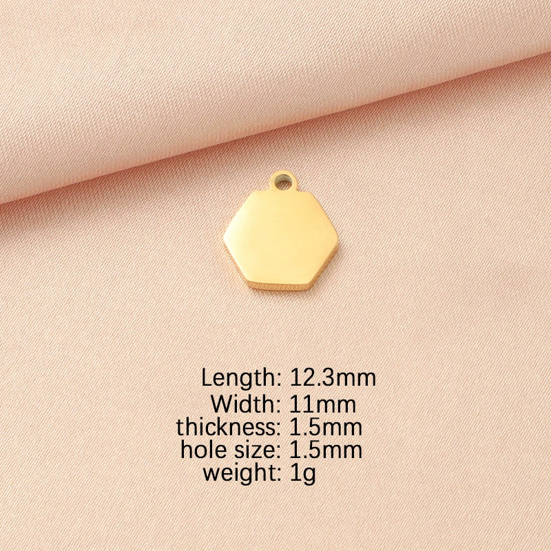 Jewelry Accessories Stainless Steel Polygon Pendant Electroplating Fashion Geometric - Image 7